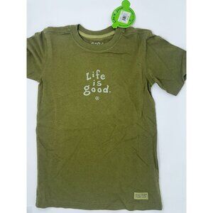 NWT Boys "Good Kids" by Life is Good Stacked Logo Tee--Size Small